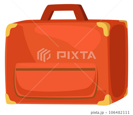 Travel bag icon. Cartoon retro lugagge symbol 106482111