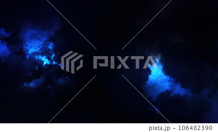 3D rendering of thunderclouds with bright lightning flashes 3D rendering of thunderclouds with bright lightning flashes 106482390