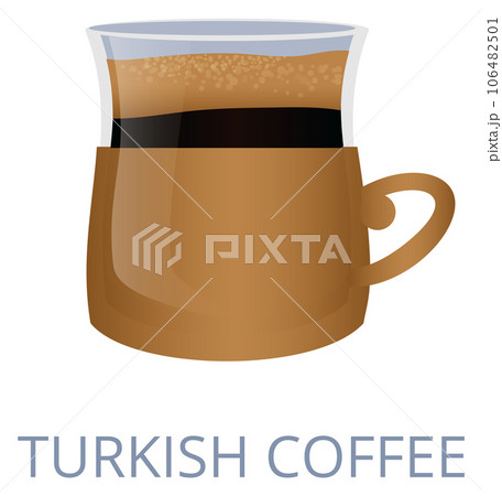 Turkish coffee cup. Traditional eastern roast drink 106482501