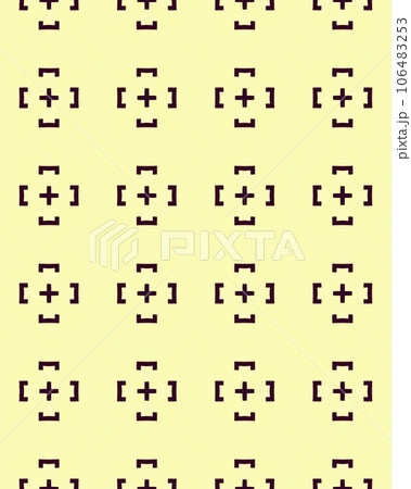 Beautiful geometric Seamless pattern design for decorating, wallpaper background illustration with cream and beige colored background 106483253