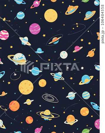 宇宙の壁紙「AI生成画像」 106484358