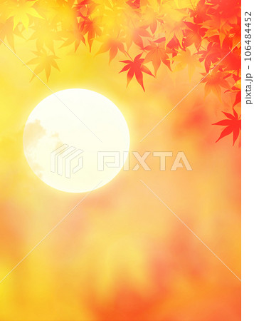 夕焼けと紅葉 106484452