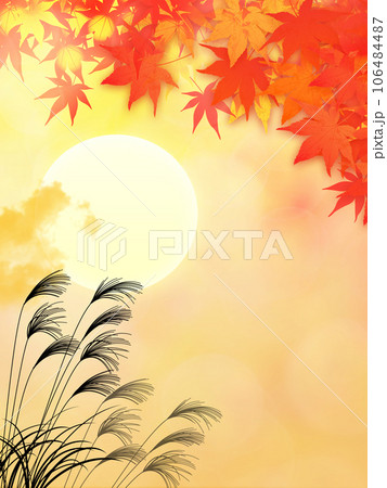 夕焼けと紅葉 夕焼けと紅葉 106484487