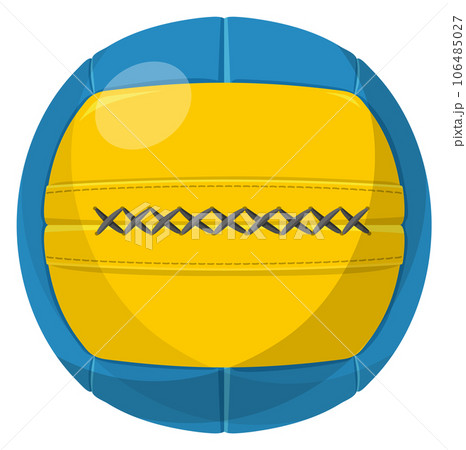 Beach volleyball ball cartoon icon. Leather equipment 106485027