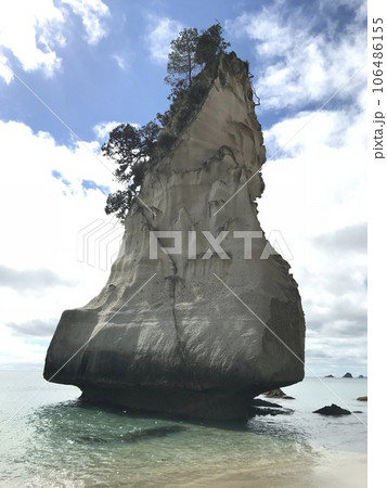 大きな岩 NZ コロマンデル カセドラルケーブ 大きな岩 NZ コロマンデル カセドラルケーブ 106486155