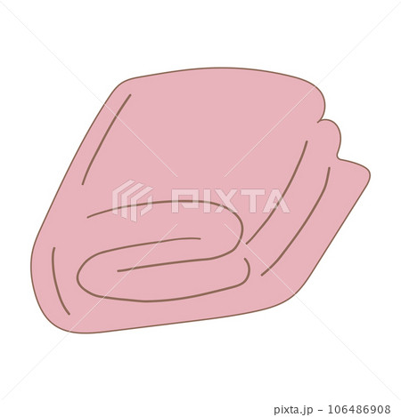 quilt bedspread folded cozy pink icon element 106486908