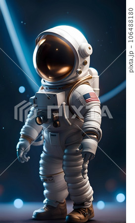 3D astronaut cartoon character illustration 3D astronaut cartoon character illustration 106488180