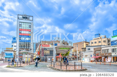 千葉県船橋市の都市風景 西船橋駅 千葉県船橋市の都市風景 西船橋駅 106488320