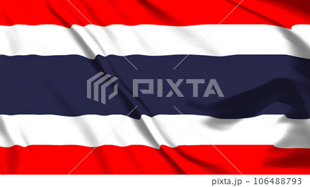 タイの国旗がはためいています。 タイの国旗がはためいています。 106488793