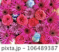 ピンクの花手水 106489387