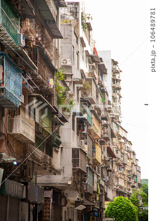 マカオ旧市街の美しい風景 106489781