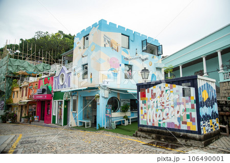 マカオタイパにある旧市街の美しい風景 マカオタイパにある旧市街の美しい風景 106490001