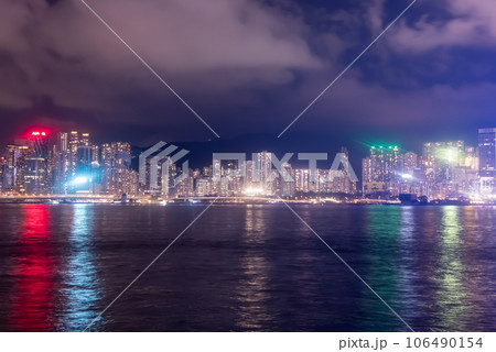 香港の超美しい100万ドルの夜景 香港の超美しい100万ドルの夜景 106490154