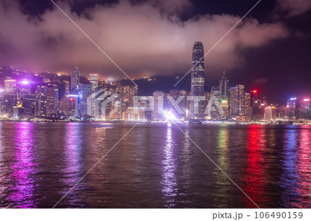 香港の超美しい100万ドルの夜景 香港の超美しい100万ドルの夜景 106490159