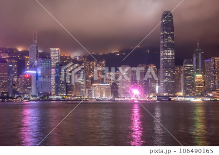 香港の超美しい100万ドルの夜景 香港の超美しい100万ドルの夜景 106490165