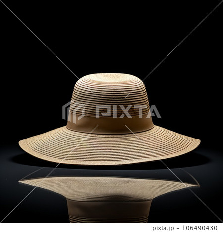 Trendy Sun hat Accessory Photorealistic Square Illustration. Charming Wardrobe Staple. Ai Generated Trendy Illustration with Trendy Elegant Sun hat Accessory. Trendy Sun hat Accessory Photorealistic Square Illustration. Charming Wardrobe Staple. Ai Generated Trendy Illustration with Trendy Elegant Sun hat Accessory. 106490430