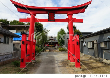 茨城県結城市のJR水戸線結城駅周辺の住吉神社の風景 106491161