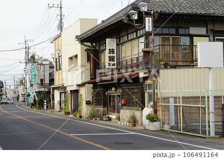 茨城県結城市のJR水戸線結城駅周辺の町並みの風景 茨城県結城市のJR水戸線結城駅周辺の町並みの風景 106491164
