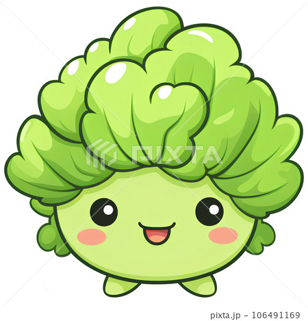 Fresh Organic Collard Greens Vegetable Cartoon - Stock Illustration  [104849295] - PIXTA