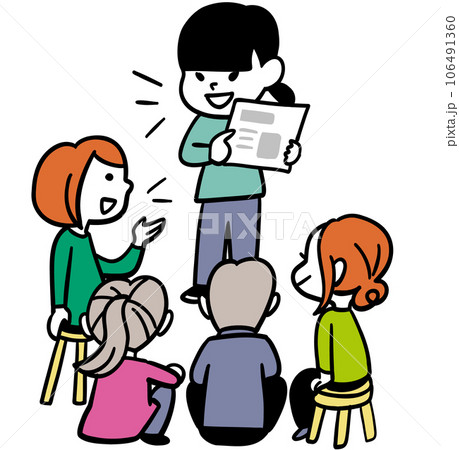 人前でプレゼンするコミュニケーション研修 106491360