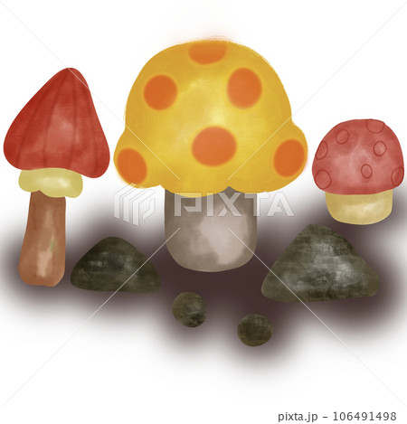 cute mushroom in autumn 106491498