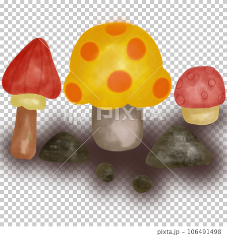 cute mushroom in autumn 106491498