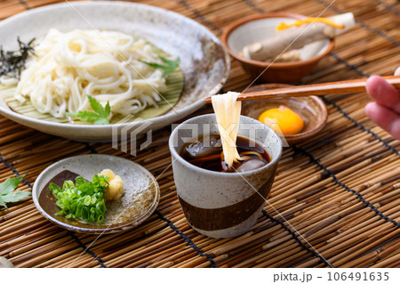 夏の定番！冷やしうどん ざるうどん 106491635
