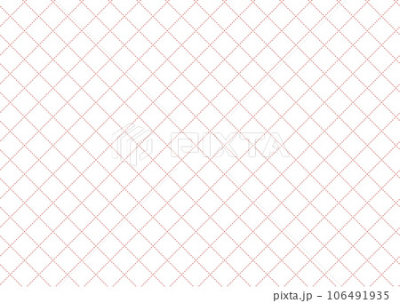 シンプルな斜め点線の格子柄パターン、ベクター素材 106491935