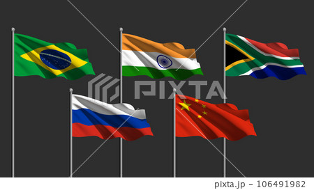 BRICS, the new group of states. Brazil, Russia, India, China, South Africa. 106491982