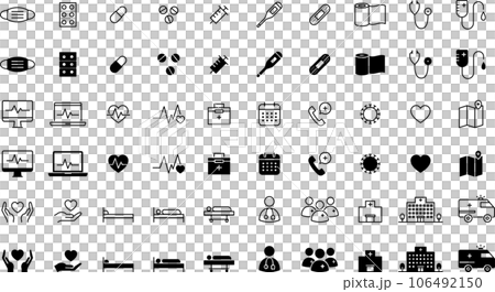Medical icon set 106492150