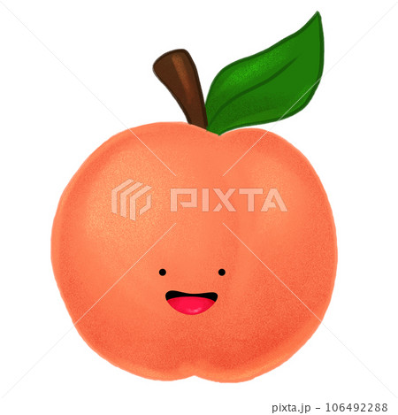 葉っぱのついた桃 106492288