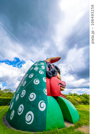 常陸風土記の丘の獅子頭 106493256