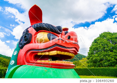 常陸風土記の丘の獅子頭 106493260