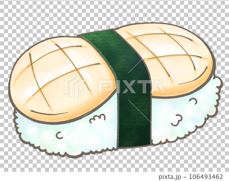 Hotate scallop sushi Hotate scallop sushi 106493462
