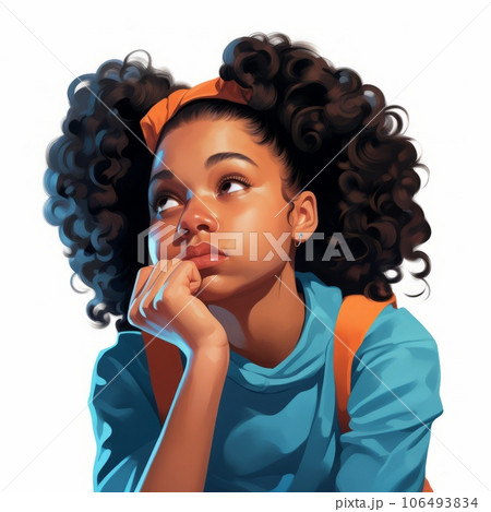 Young Good Looking Woman Doing Greet Pose Say Stock Vector by  ©colorfuelstudio 465676140