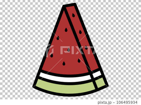 Simple watermelon - Stock Illustration [106495934] - PIXTA