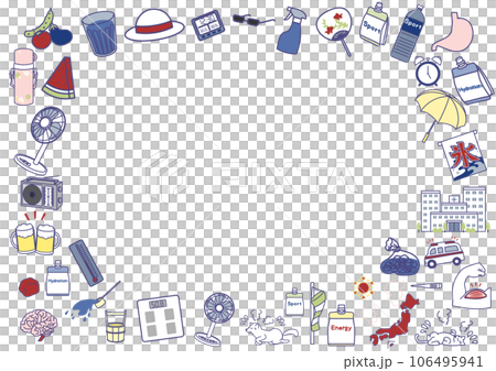 Heatstroke icon frame 106495941