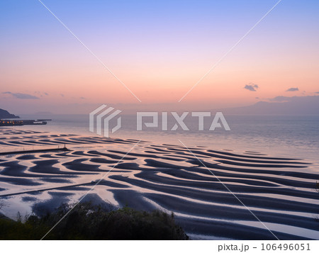 熊本_絶景日の御輿来海岸の夕景・夜景 熊本_絶景日の御輿来海岸の夕景・夜景 106496051