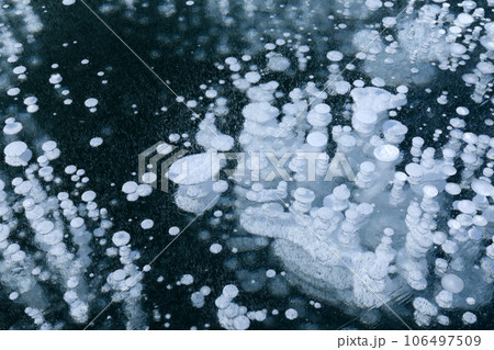 北海道_糠平湖のアイスバブル絶景 106497509