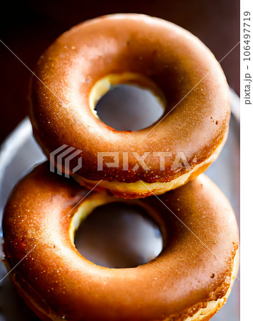 Realistic donut neutral palette warm lighting highly 106497719
