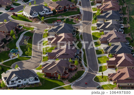 Typical american suburban development. 106497880