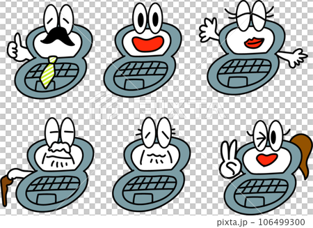 Pose laptop (laptop) family set 106499300