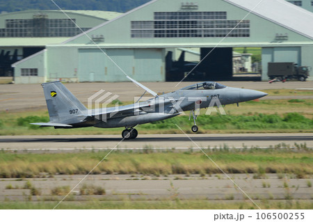 航空自衛隊第306飛行隊F-15イーグル着陸 106500255