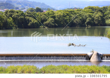 岩木川に架かる岩木茜橋近くの取水場 岩木川に架かる岩木茜橋近くの取水場 106501795