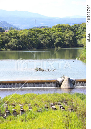 岩木川に架かる岩木茜橋近くの取水場 岩木川に架かる岩木茜橋近くの取水場 106501796
