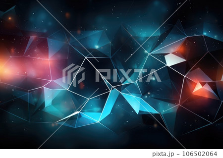 Geometric technology background design. Generative AI 106502064