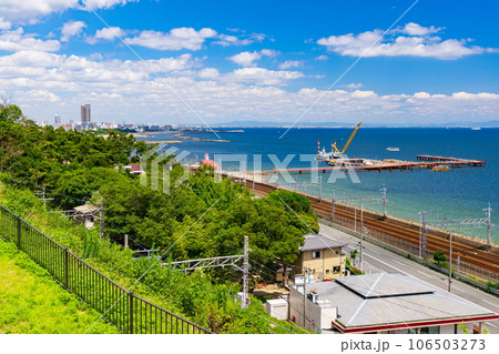 須磨浦公園から眺める夏の風景　神戸市須磨区にて 106503273