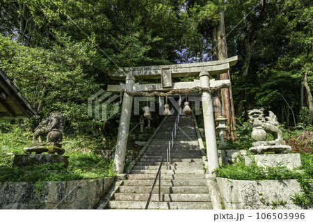 武宮神社　鳥居　岡山県笠岡市 106503996