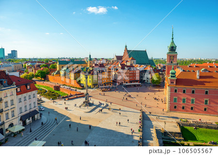 Aerial view of Warsaw Aerial view of Warsaw 106505567