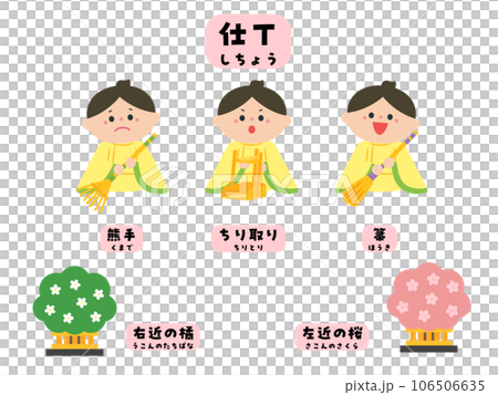 ひなまつり 雛人形:仕丁 ひなまつり 雛人形:仕丁 106506635